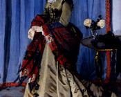 克劳德 莫奈 : Portrait Of Madame Gaudibert